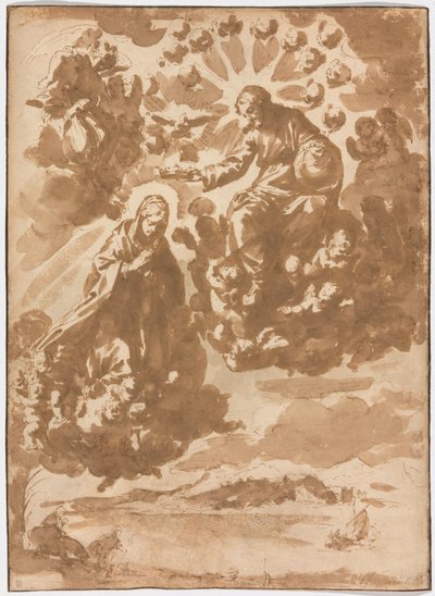 The Coronation of the Virgin and The Flight into Egypt by Jan de Bisschop