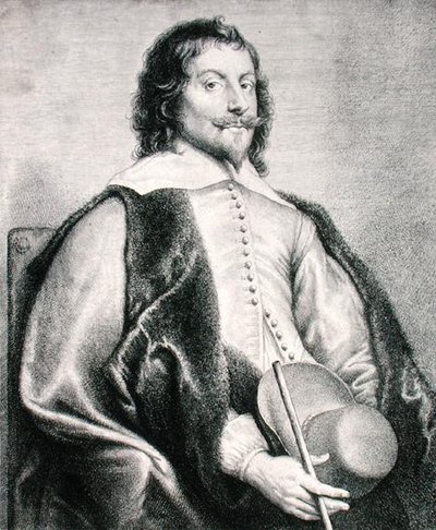 Nicolas Lanier engraved by Lucas Vostermans by Jan the Elder (after) Lievens