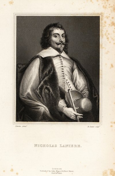 Portrait of Nicholas Laniere by Jan the Elder (after) Lievens