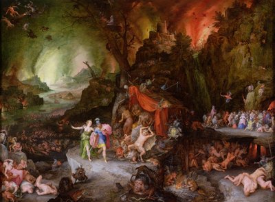 Aeneas and the Sibyl in the Underworld by Jan the Elder Brueghel