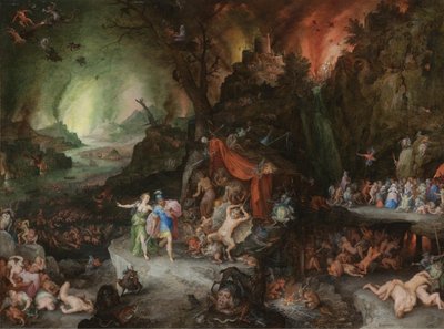 Aeneas and the Sibyl in the Underworld by Jan the Elder Brueghel