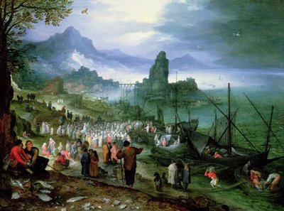 Christ Preaching on the Sea of Galilee by Jan the Elder Brueghel