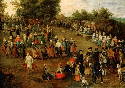 Folk Dance before the Archdukes by Jan the Elder Brueghel