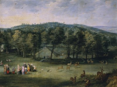 Infanta Isabella Clara Eugenia of Spain in the Parc de Mariemont by Jan the Elder Brueghel