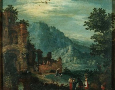 Landscape with Classical Ruins by Jan the Elder Brueghel