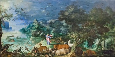 Landscape with Creation of the Animals by Jan the Elder Brueghel