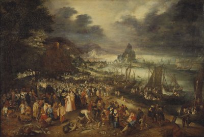 Christ Preaching from a Boat by Jan the Elder Brueghel