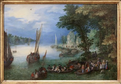 River Scene or The Barkage by Jan the Elder Brueghel