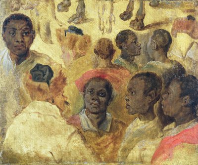 Study of Moorish Heads by Jan the Elder Brueghel