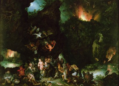 The Temptation of St. Anthony - Hell, 1594 by Jan the Elder Brueghel