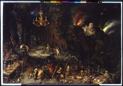 The Fire by Brueghel Jan I (1568-1625), 1621 by Jan the Elder Brueghel