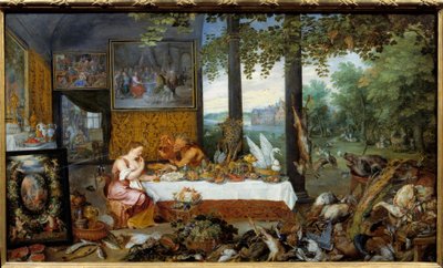 The taste. Allegory of the five senses by Jan the Elder Brueghel