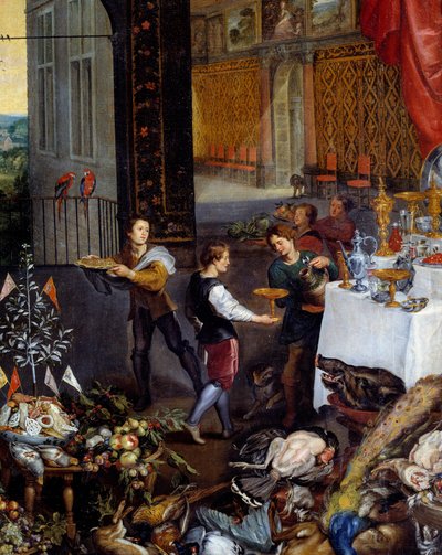 The Taste (detail) by Jan the Elder Brueghel