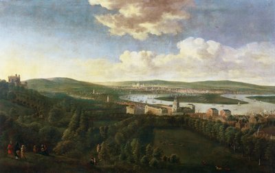 View of Queens House and Royal Hospital, Greenwich by Jan the Elder Griffier