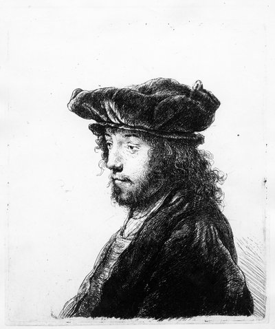 An Oriental Head, etched by Rembrandt by Jan the Elder Lievens