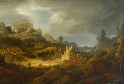 Fantastic Landscape, circa 1643-1645 by Jan the Elder Lievens