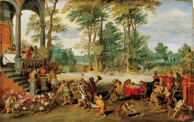 A Satire of Tulip Mania by Jan the Younger Brueghel