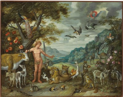 Adam Naming the Animals, from The Story of Adam and Eve by Jan Brueghel the Younger