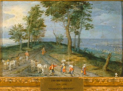 Landscape with Peasants by Jan the Younger Brueghel
