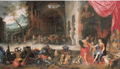 Venus at the Forge of Vulcan by Jan Brueghel the Younger
