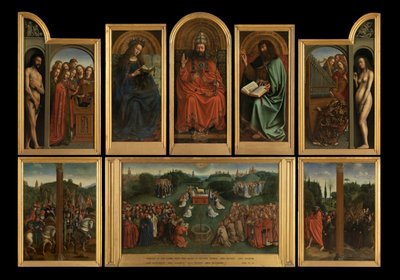 The Adoration of the Lamb by Jan van (after) Eyck