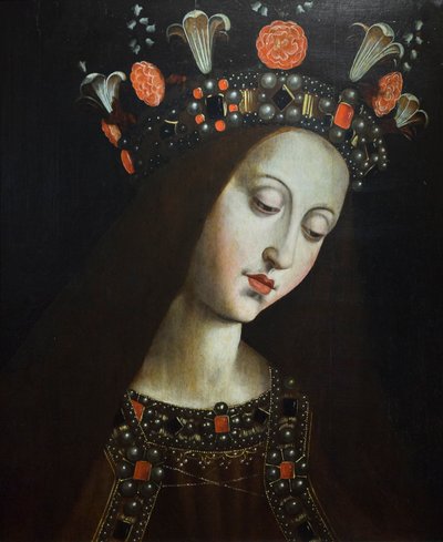 The Crowned Virgin, after Hubert and Jan van Eyck by Jan van (after) Eyck