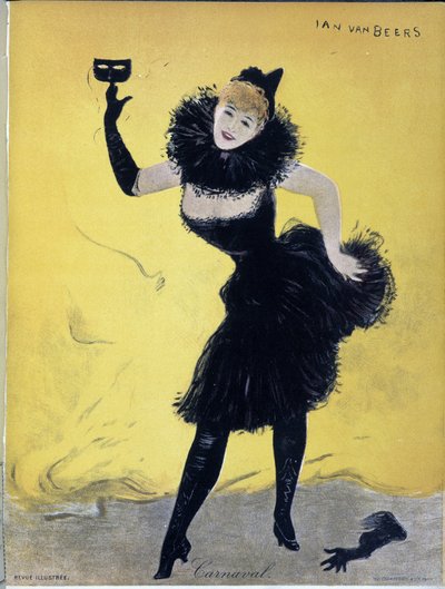 Carnival, cover of Revue illustrée, by Jan Vanbeers, sd. 19th century by Jan van Beers