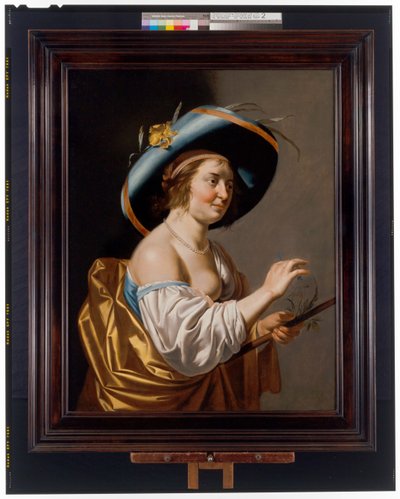 Semi-Figure Portrait of a Shepherd by Jan van Bijlert or Bylert