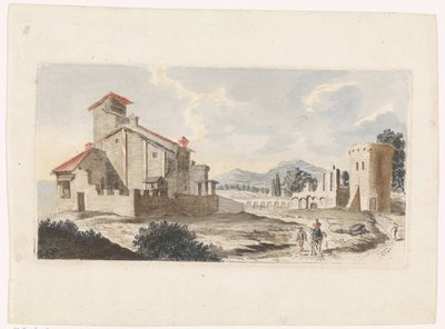 Italian Landscape with Man on a Mule by Jan van Call (I) (attributed to)