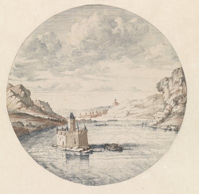View of Pfalzgrafenstein Castle near Kaub by Jan van Call (I)