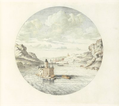 View of Pfalzgrafenstein Castle near Kaub by Jan van Call (I)