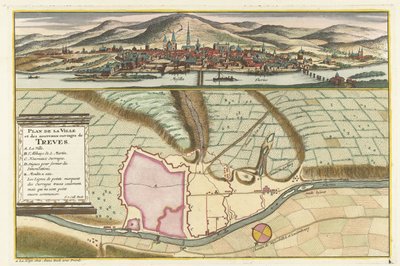 Map of Trier, 1704 (Plan de la Ville et Chateau de Traarbach) by Jan van Call (II)