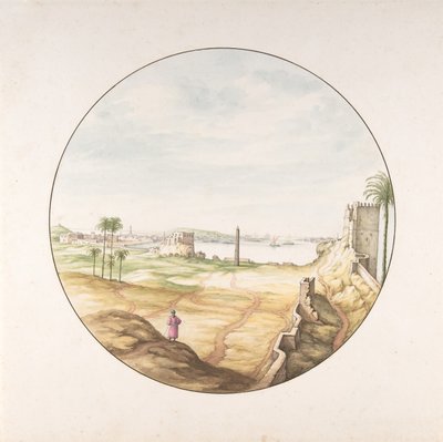 View of the Obelisk of Thutmosis III Seen from the Walls of Alexandria by Jan van Call