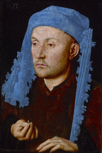 Man in a Blue Cap by Jan van Eyck