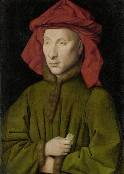 Portrait of a Man with a Red Chaperon by Jan van Eyck