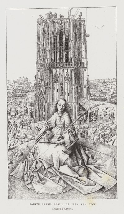St Barbara, 1437 by Jan van Eyck