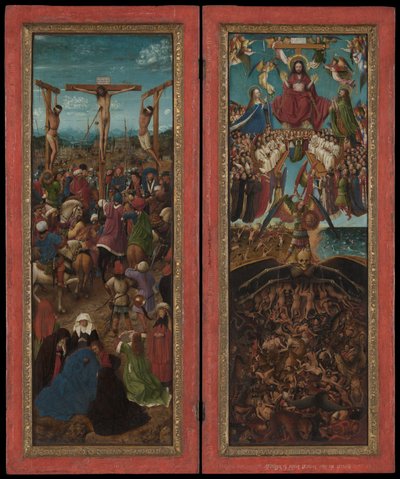 The Crucifixion, The Last Judgment by Jan van Eyck