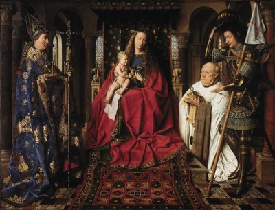 The Madonna with Canon van der Paele by Jan van Eyck