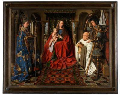 The Virgin and Child with Canon Joris van der Paele by Jan van Eyck
