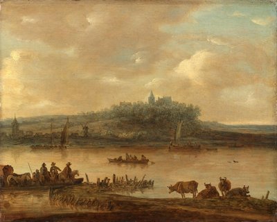 View of the Rhine and the Elterberg by Jan van Goyen (manner of)
