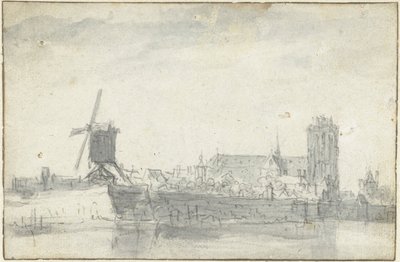 View of Dordrecht from the Water by Jan van Goyen (possibly)