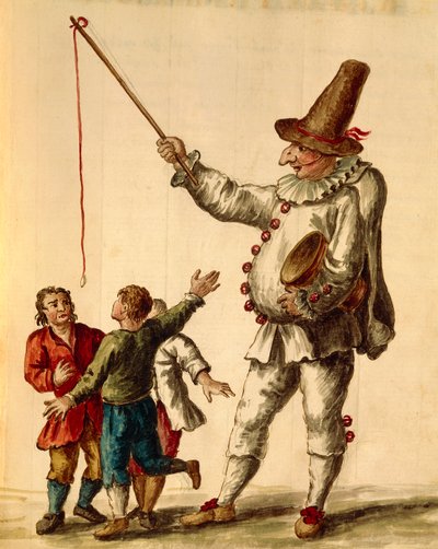 Carnival Games, Watercolour by Jan van Grevenbroeck