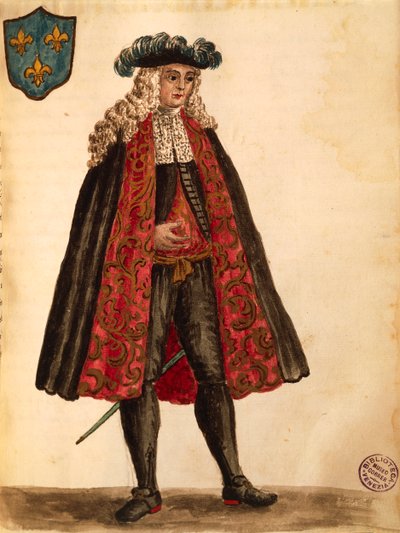 French Ambassador (from Gli Abiti de Veneziani) by Jan van Grevenbroeck
