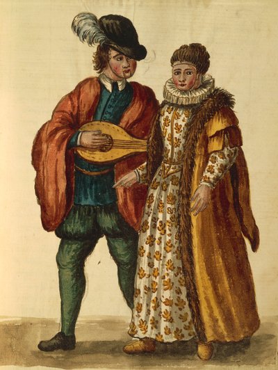 Gli Abiti de Veneziani, Illustrated Book of Costumes and Masks by Jan van Grevenbroeck