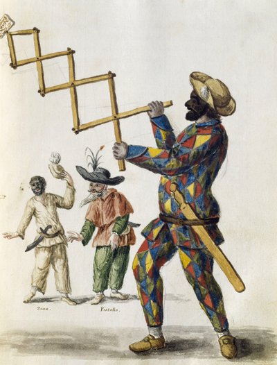 Harlequin, from The Venetian Clothes by Jan van Grevenbroeck