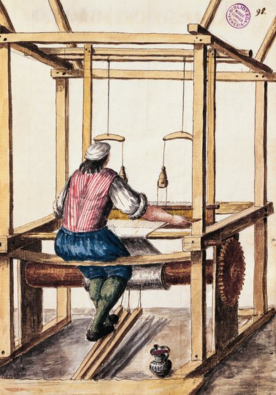 Weaver, Illustration by Jan van Grevenbroeck from 