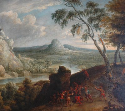 Landscape with Bandits in Ambush by Jan van Huchtenburgh
