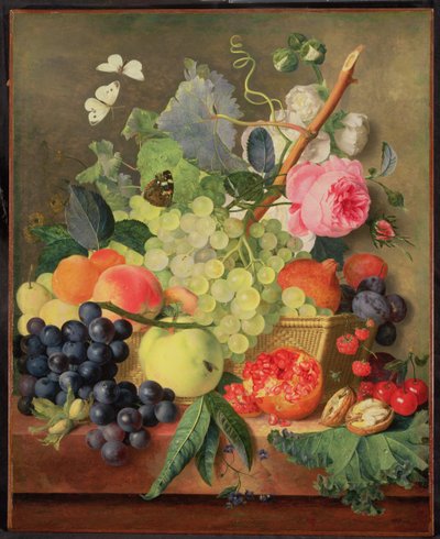 A Basket of Fruit, 1744 by Jan van Huysum