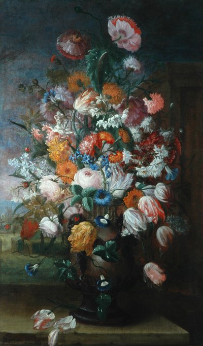 Flowers, Studies with Irises by Jan van Huysum