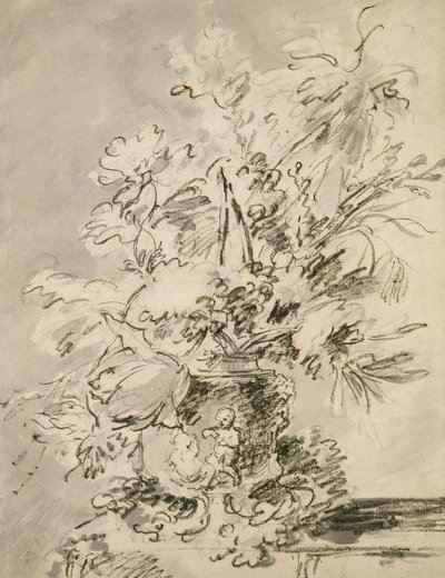 Flowers in an Urn by Jan van Huysum